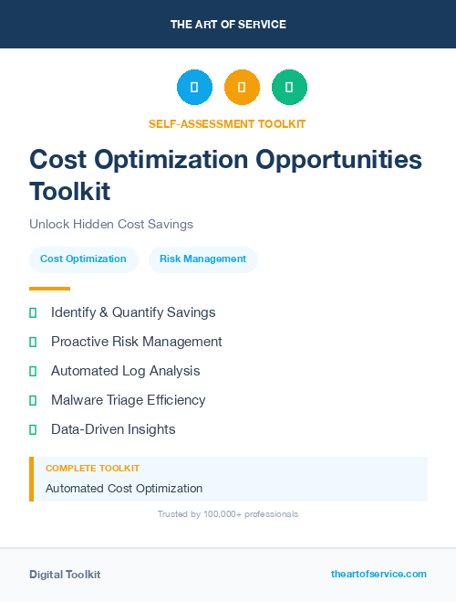 Cost Optimization Opportunities Toolkit