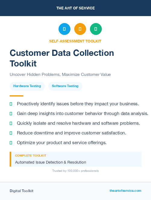 Customer Data Collection Toolkit
