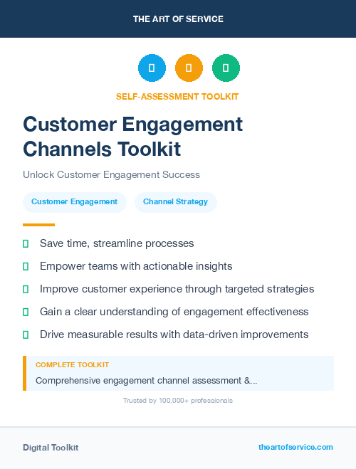 Customer Engagement Channels Toolkit