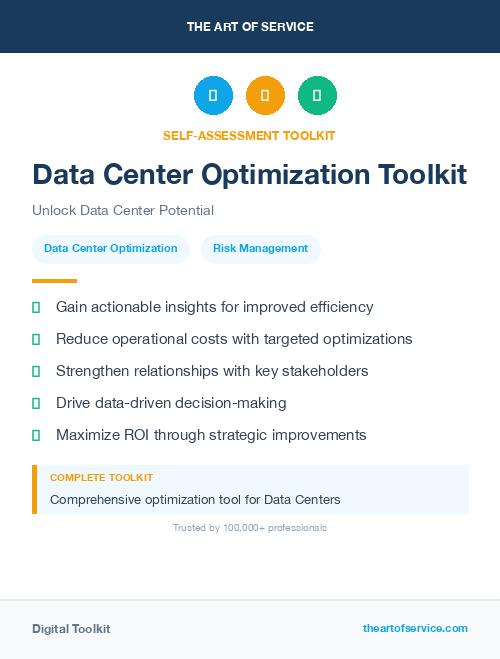 Data Center Optimization Toolkit