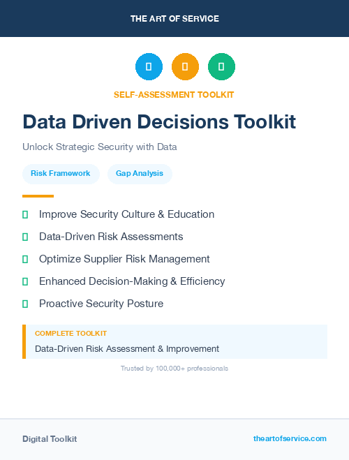 Data Driven Decisions Toolkit