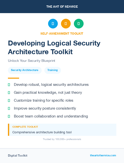 Developing Logical Security Architecture Toolkit