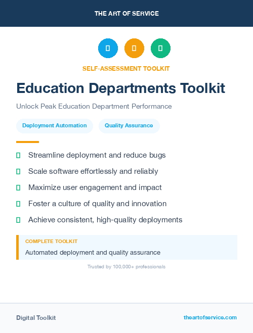 Education Departments Toolkit