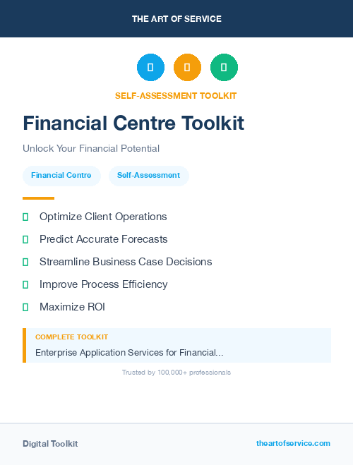 Financial Centre Toolkit