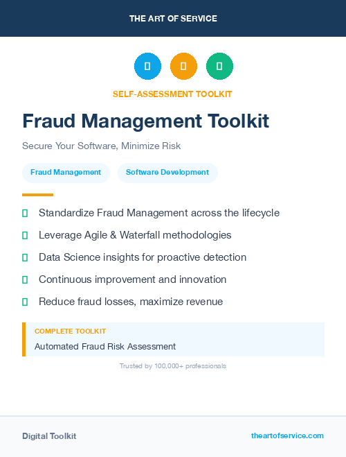 Fraud Management Toolkit