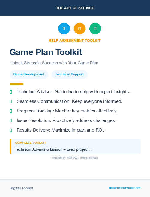 Game Plan Toolkit