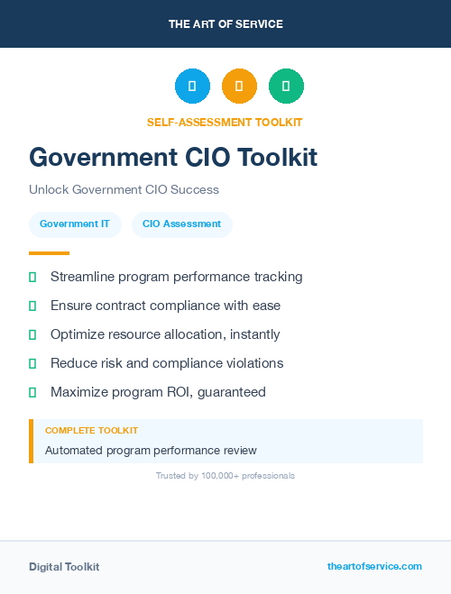 Government CIO Toolkit