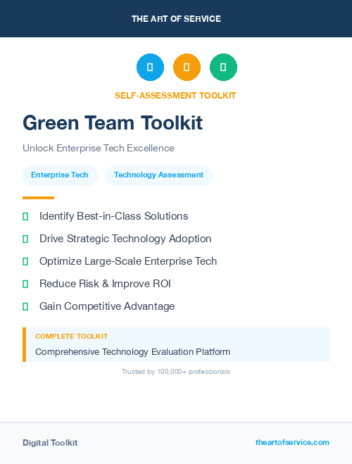 Green Team Toolkit