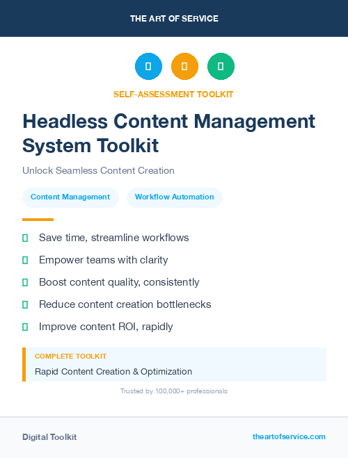 Headless Content Management System Toolkit