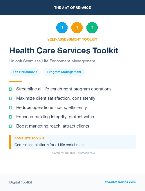 Health Care Services Toolkit