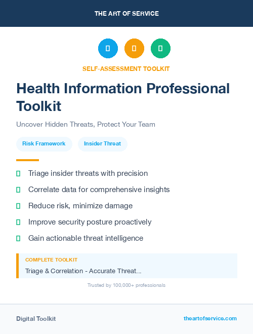Health Information Professional Toolkit