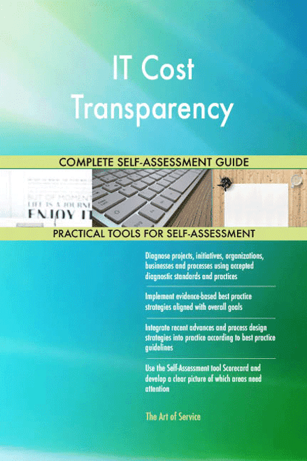 IT Cost Transparency Toolkit