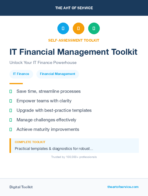 IT Financial Management Toolkit