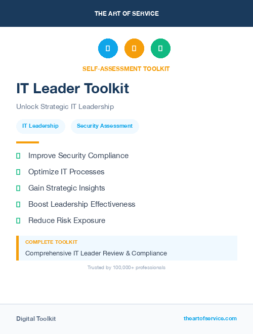 IT Leader Toolkit