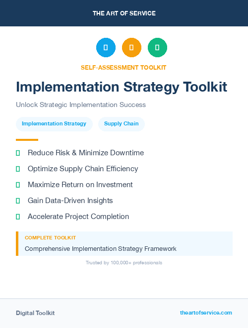 Implementation Strategy Toolkit