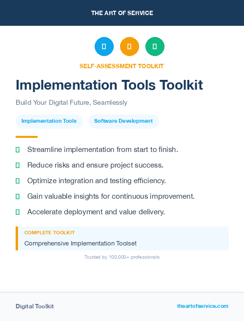 Implementation Tools Toolkit