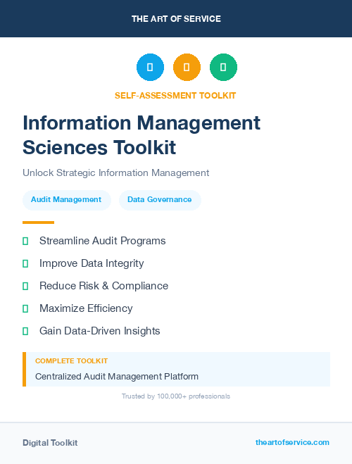 Information Management Sciences Toolkit