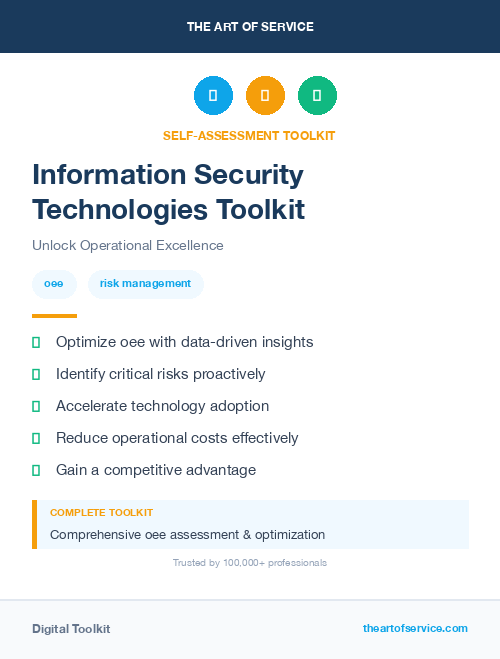 Information Security Technologies Toolkit