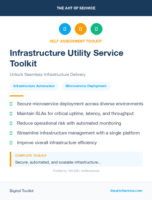 Infrastructure Utility Service Toolkit