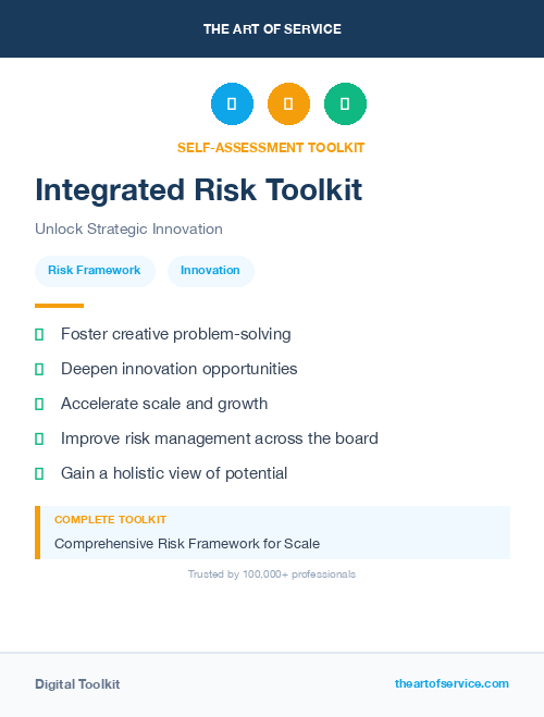 Integrated Risk Toolkit