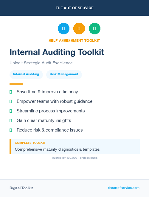 Internal Auditing Toolkit