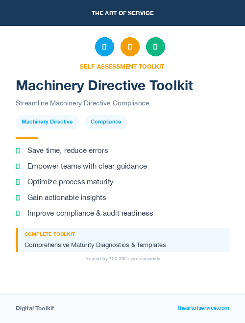 Machinery Directive Toolkit