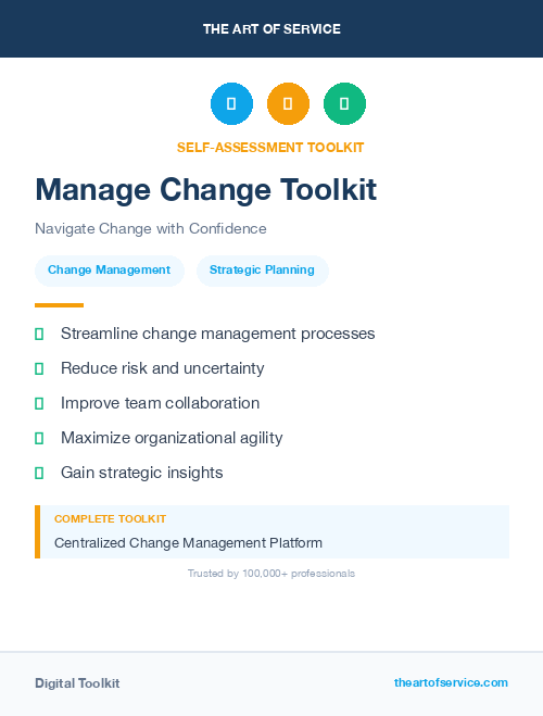Manage Change Toolkit
