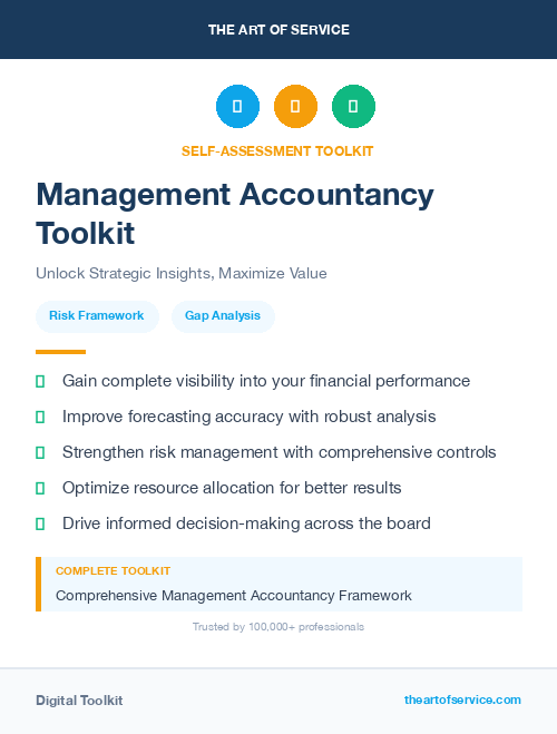 Management Accountancy Toolkit