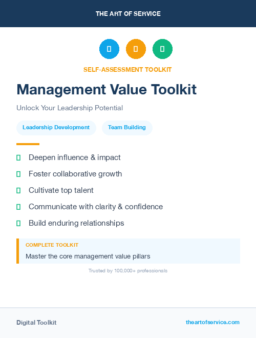 Management Value Toolkit
