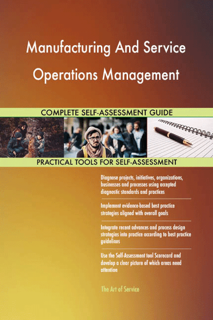 Manufacturing And Service Operations Management Toolkit