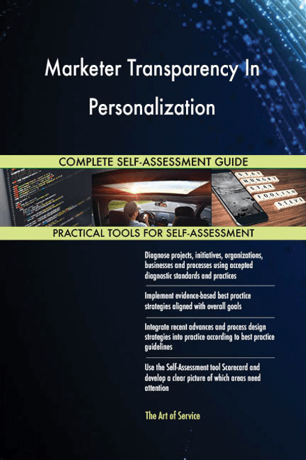 Marketer Transparency In Personalization Toolkit