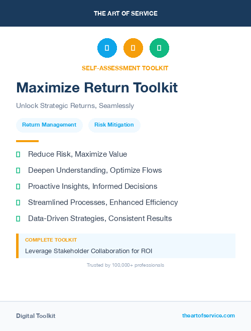 Maximize Return Toolkit