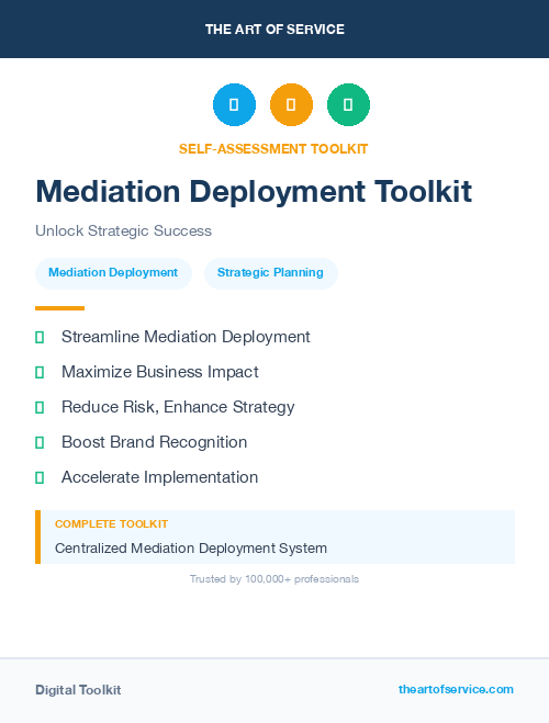 Mediation Deployment Toolkit