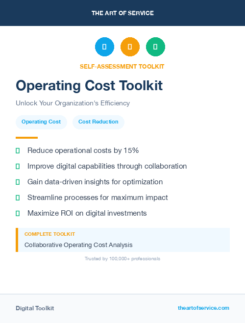 Operating Cost Toolkit