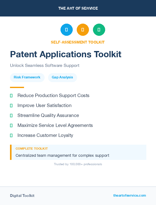 Patent Applications Toolkit