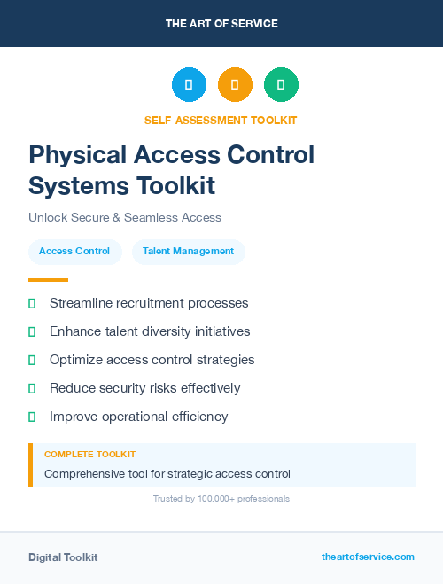 Physical Access Control Systems Toolkit