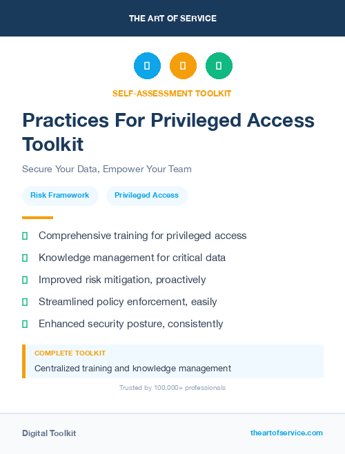 Practices For Privileged Access Toolkit