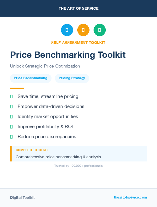 Price Benchmarking Toolkit