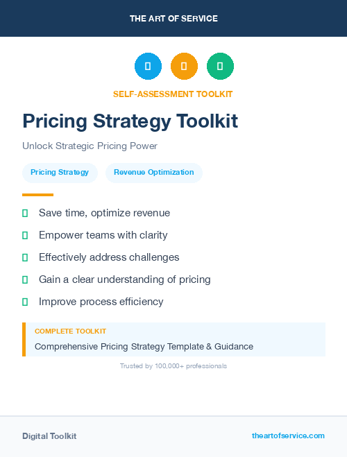 Pricing Strategy Toolkit