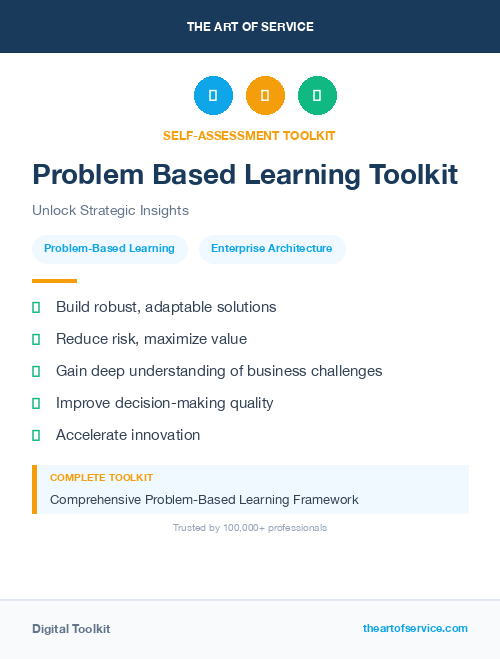 Problem Based Learning Toolkit