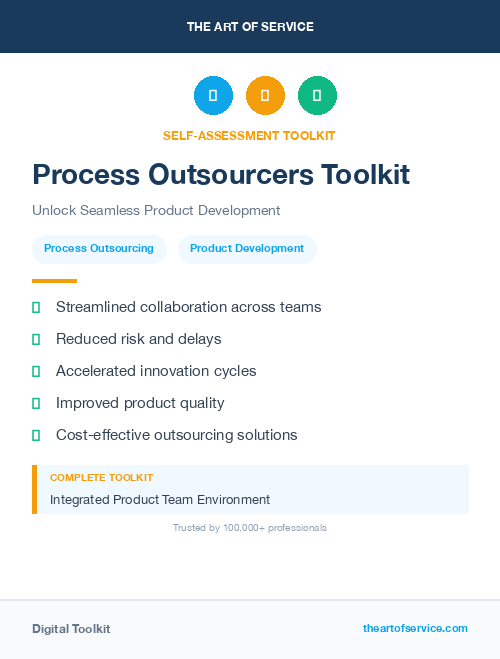 Process Outsourcers Toolkit