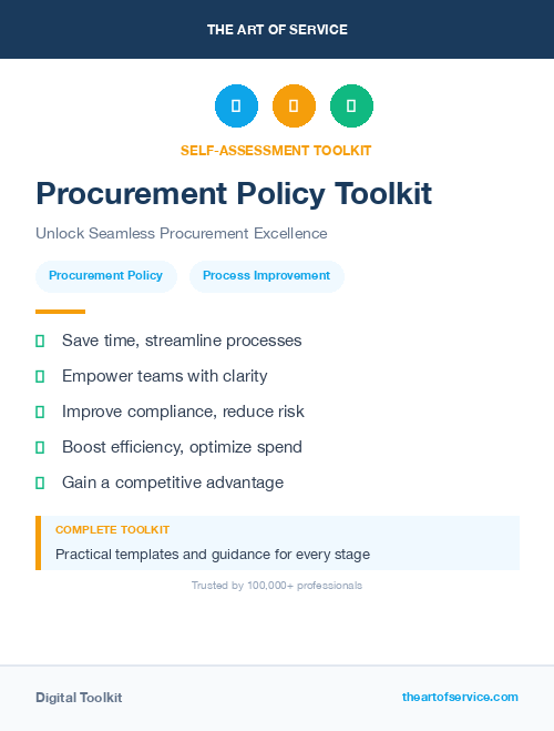 Procurement Policy Toolkit