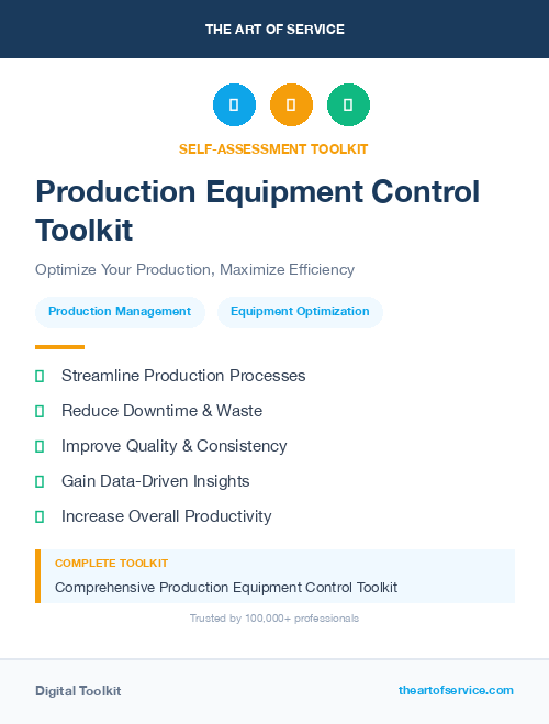 Production Equipment Control Toolkit