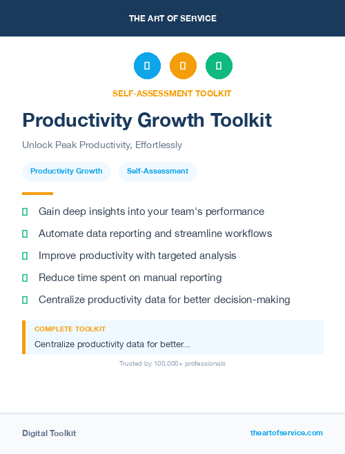 Productivity Growth Toolkit