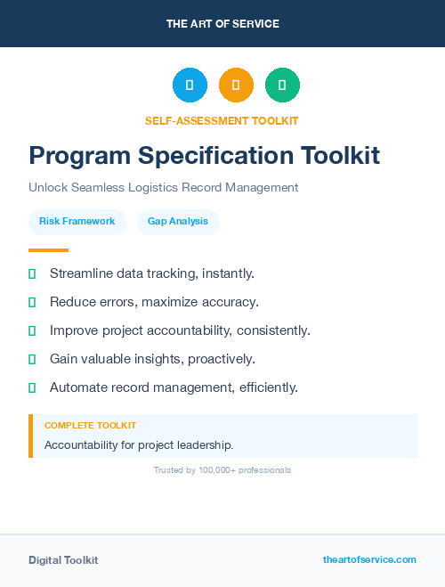 Program Specification Toolkit