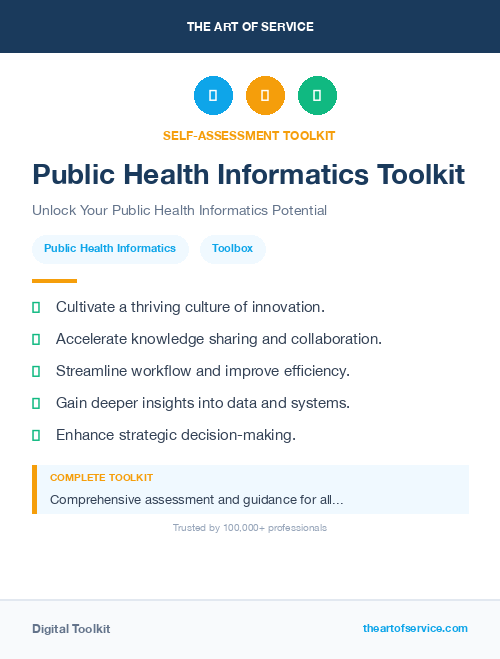 Public Health Informatics Toolkit