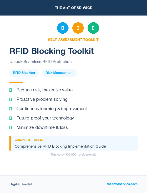 RFID Blocking Toolkit