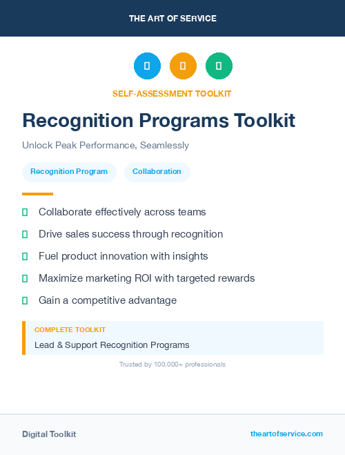 Recognition Programs Toolkit