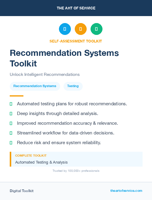 Recommendation Systems Toolkit