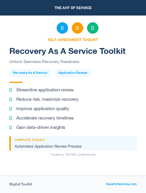 Recovery As A Service Toolkit